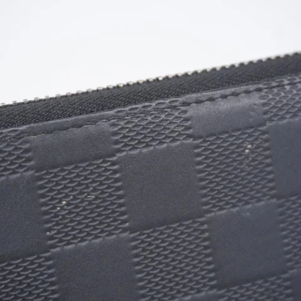 Louis Vuitton Vintage Pre-owned Fabric wallets Black Heren