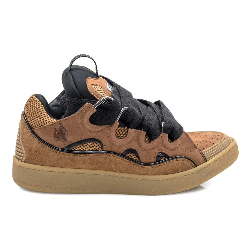 Lanvin Brun Honung Curb Sneakers