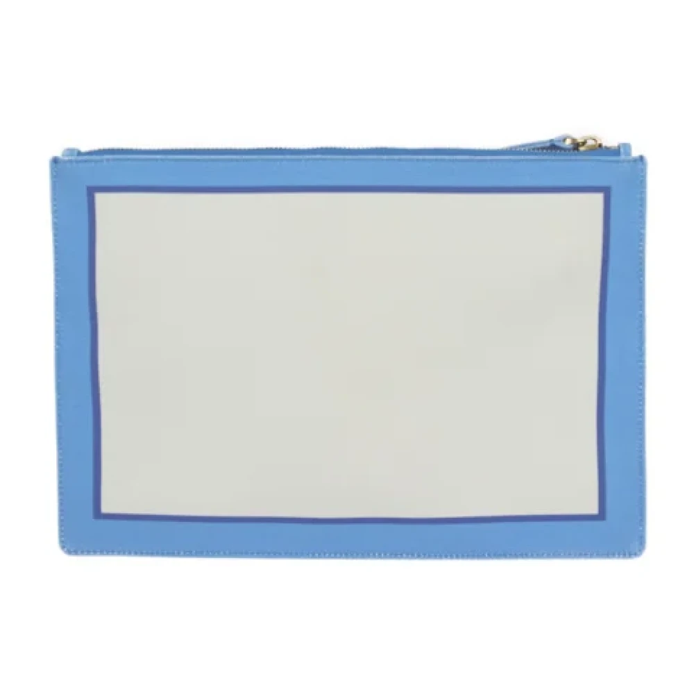 Valentino Vintage Pre-owned Canvas clutches Blue Dames