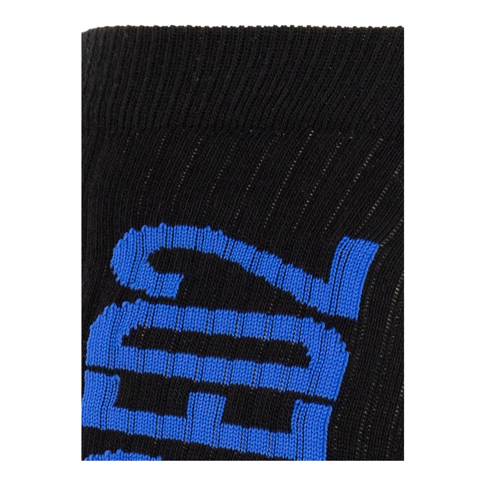 Dsquared2 Katoenen sokken met logo Black Heren
