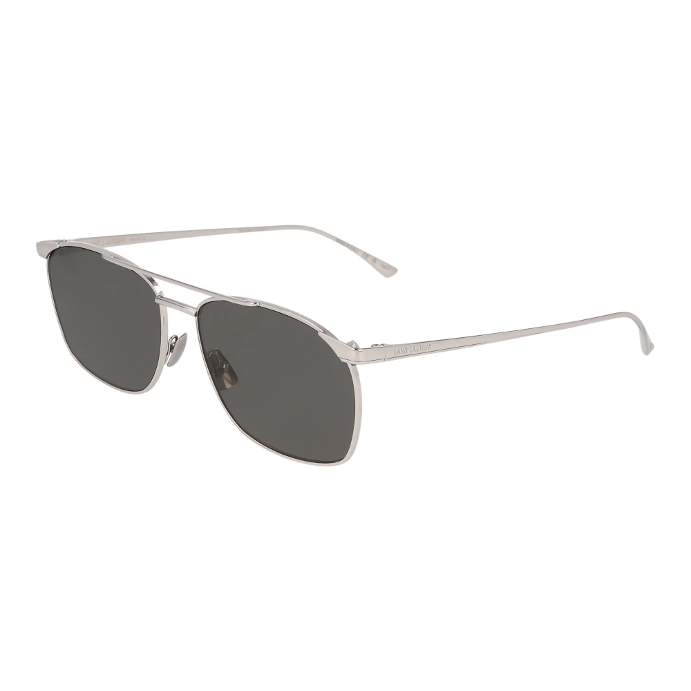 Saint Laurent Unisex Gray Aviator Style Sunglasses Sl 796
