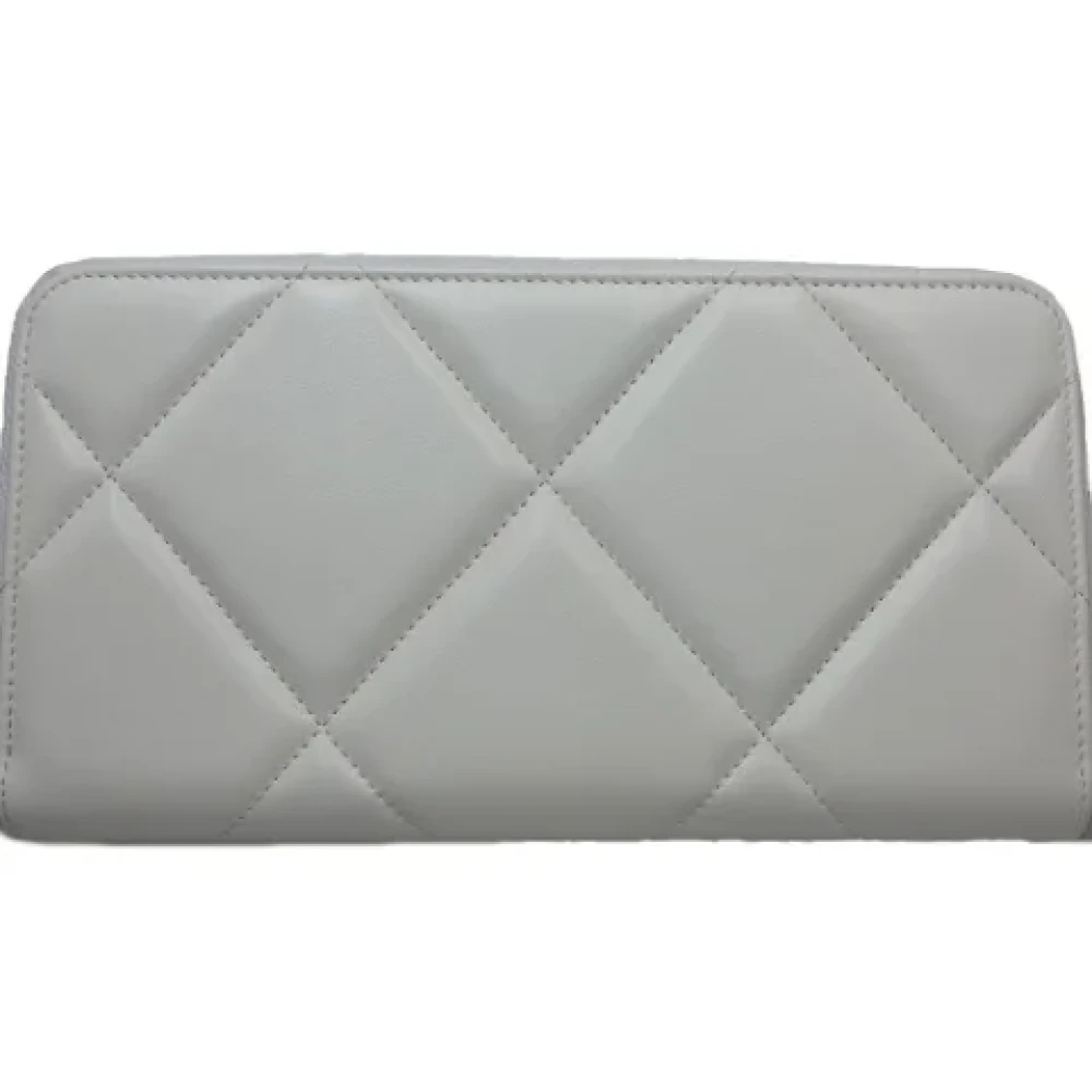 Chanel Vintage Pre-owned Leather wallets White Dames