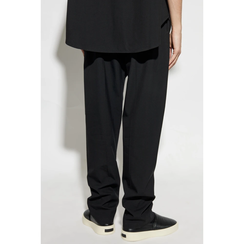 Fear Of God Broek met logopatch Black Heren