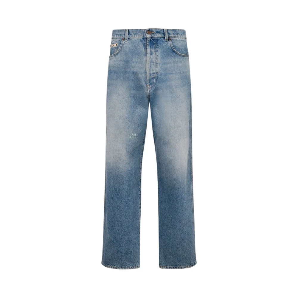Moschino Men's Blue Cotton Denim Pants