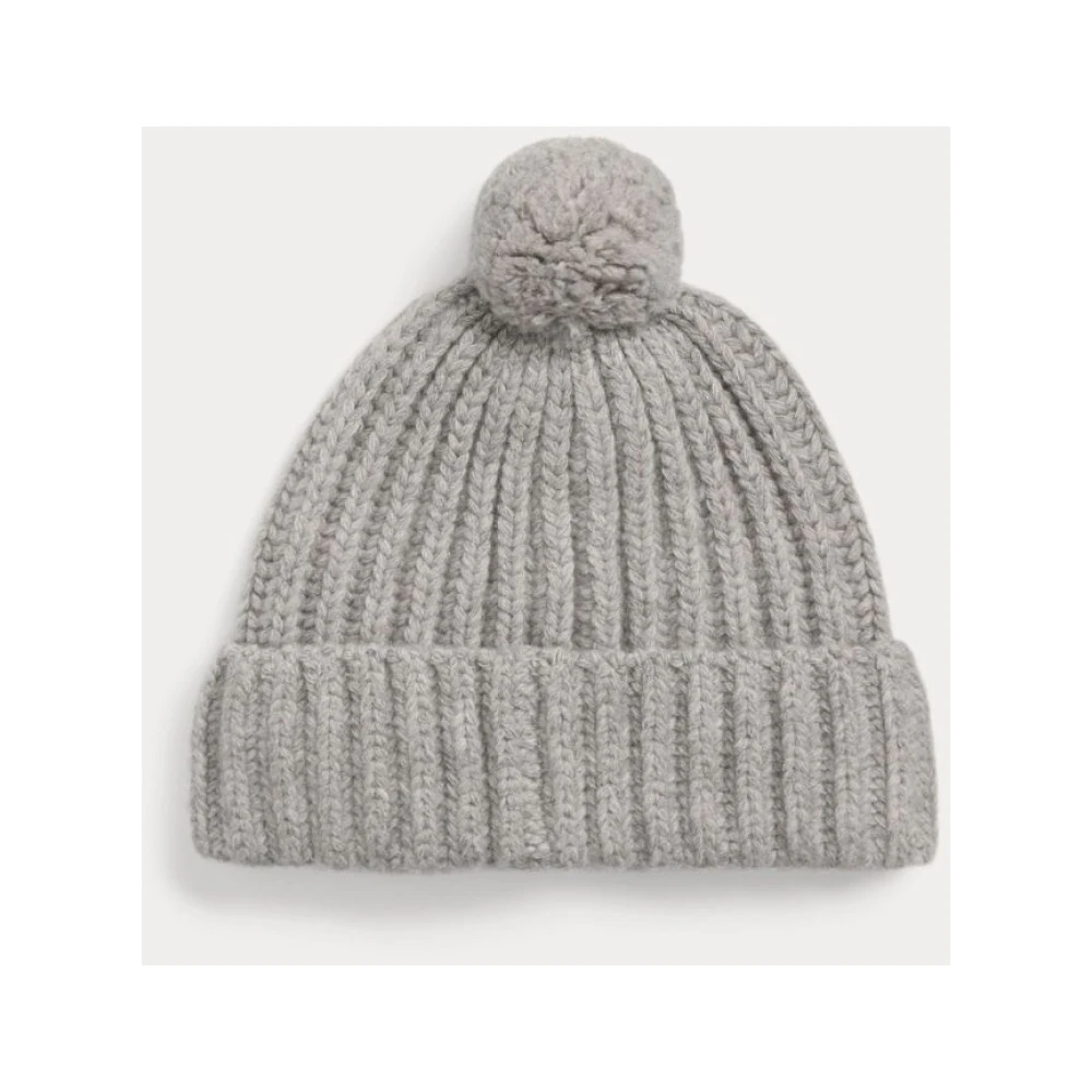 Ralph Lauren Polo Bear Beanie LUE GRÅ Gray Dames