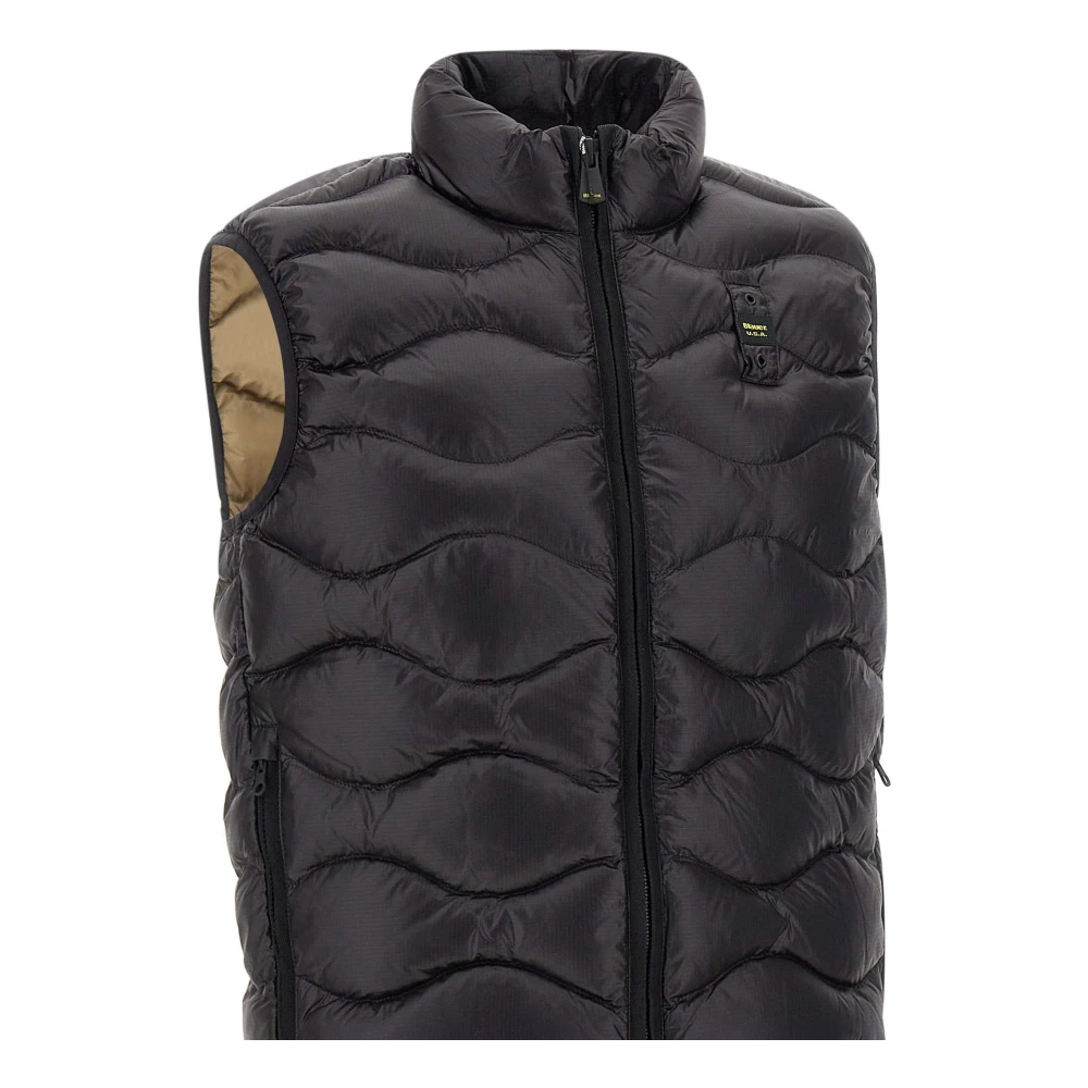 Blauer Zwarte Mouwloze Herenvest Black Heren