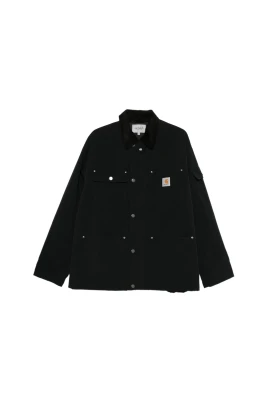 Corduroy-Collar Patch Pocket Jacket