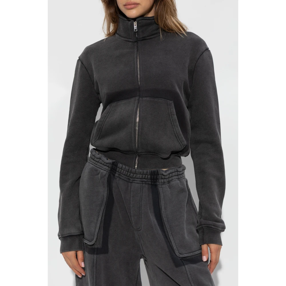 T by Alexander Wang Sweatshirt met vintage-effect Gray Dames