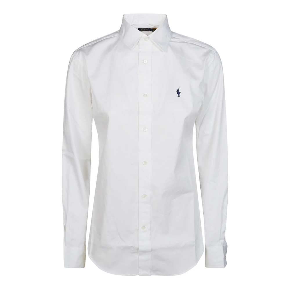 Polo Ralph Lauren Logo Shirt voor Vrouwen White Dames