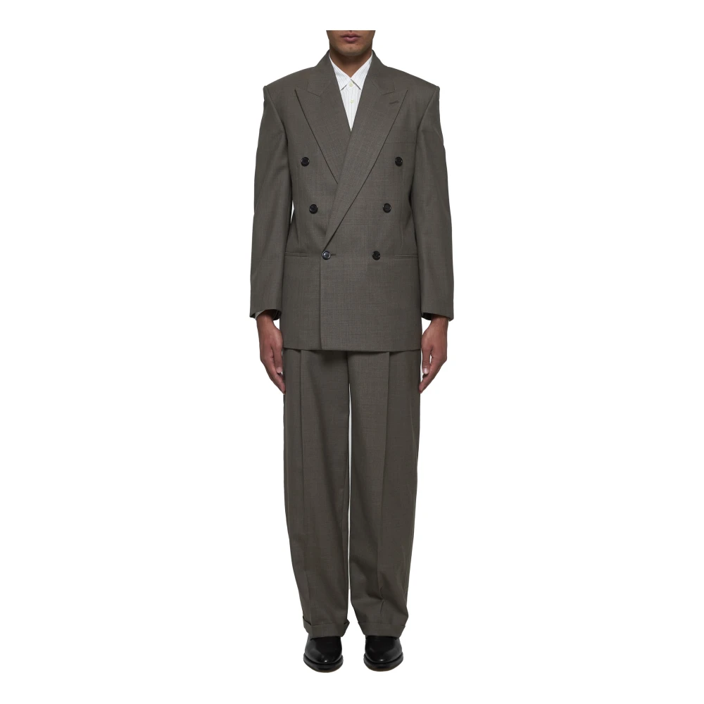 Saint Laurent Tailored Trousers Brown Heren