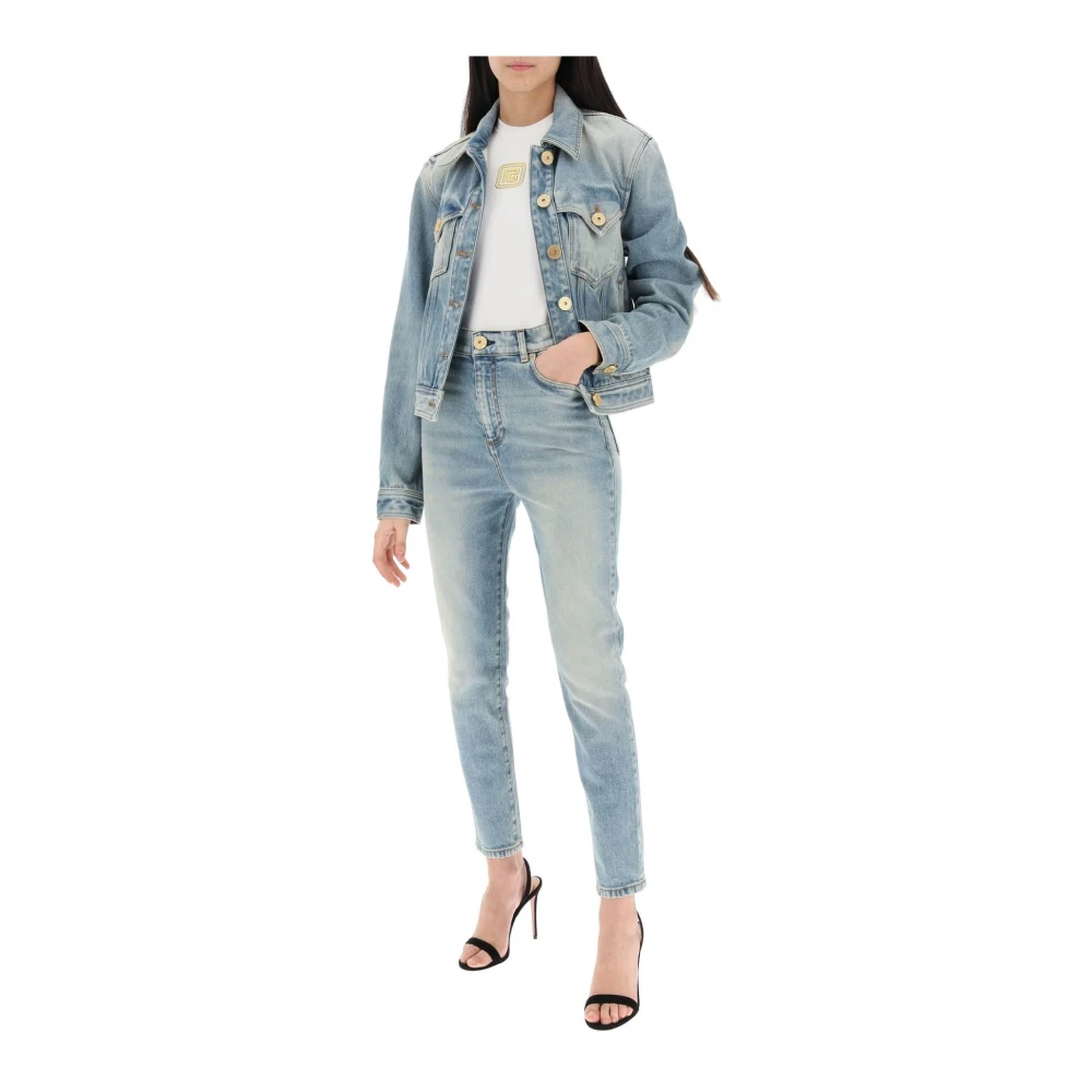 Balmain Katoenen Tanktop met PB Borduursel White Dames
