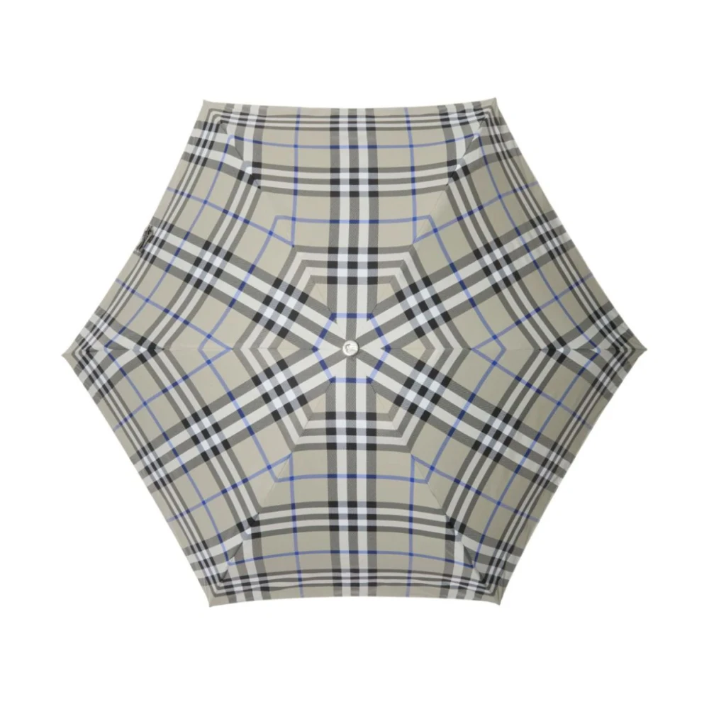 Burberry Grijze Accessoires met Check Design Gray Dames