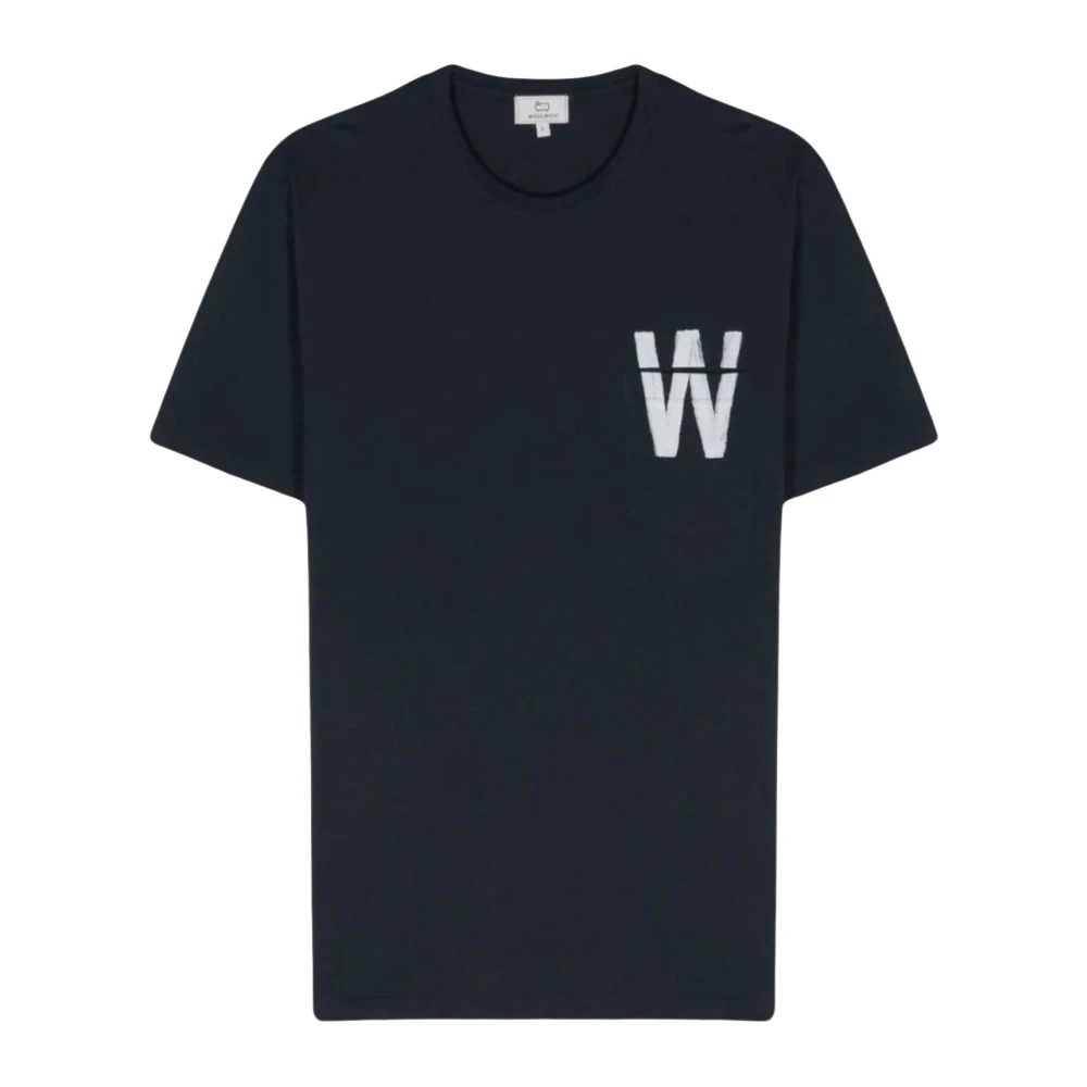 Woolrich - Tops > T-Shirts - Blue - Woolrich - Modalova