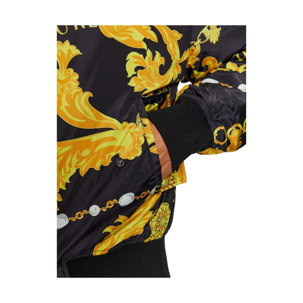 Versace Jeans Couture Omkeerbare Bomberjack met Print Black Heren