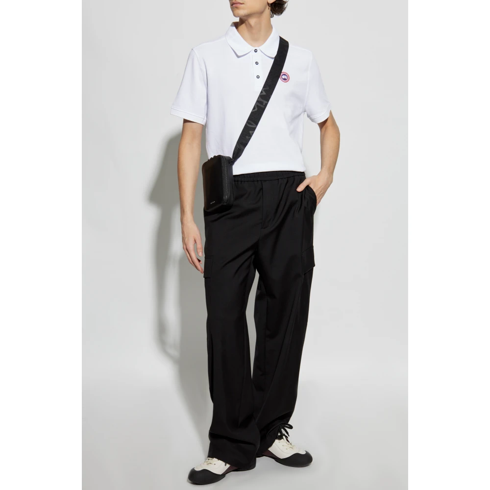 Canada Goose Polo met logopatch White Heren