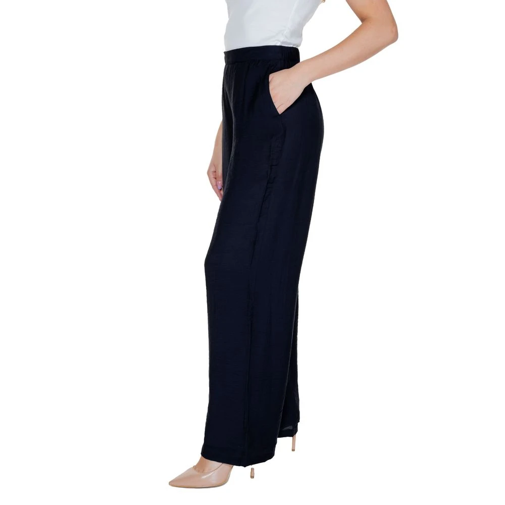 Vero Moda Zwarte Viscose Jeans & Broek Black Dames