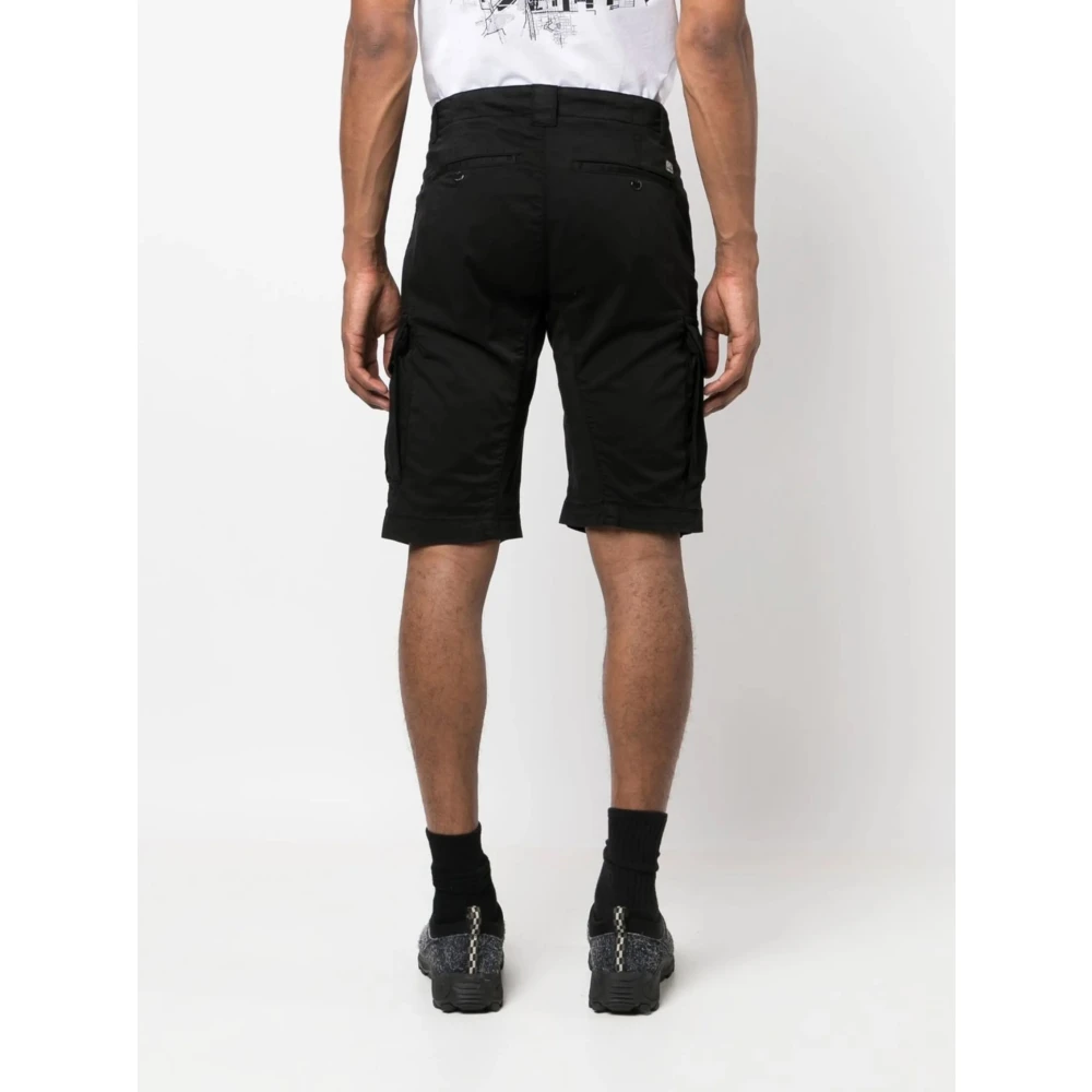 C.P. Company Zwarte Shorts voor Heren Black Heren