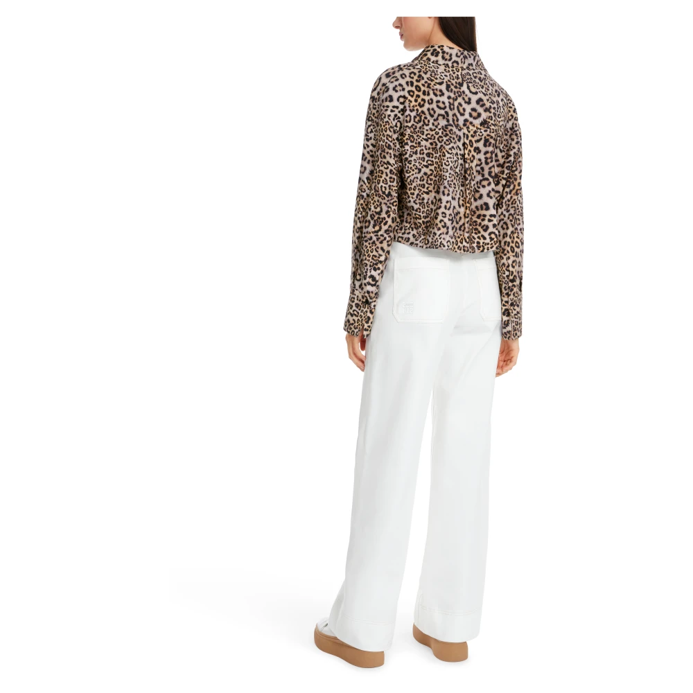 Marc Cain Oversized Blouse Casual Chic Stijl Brown Dames