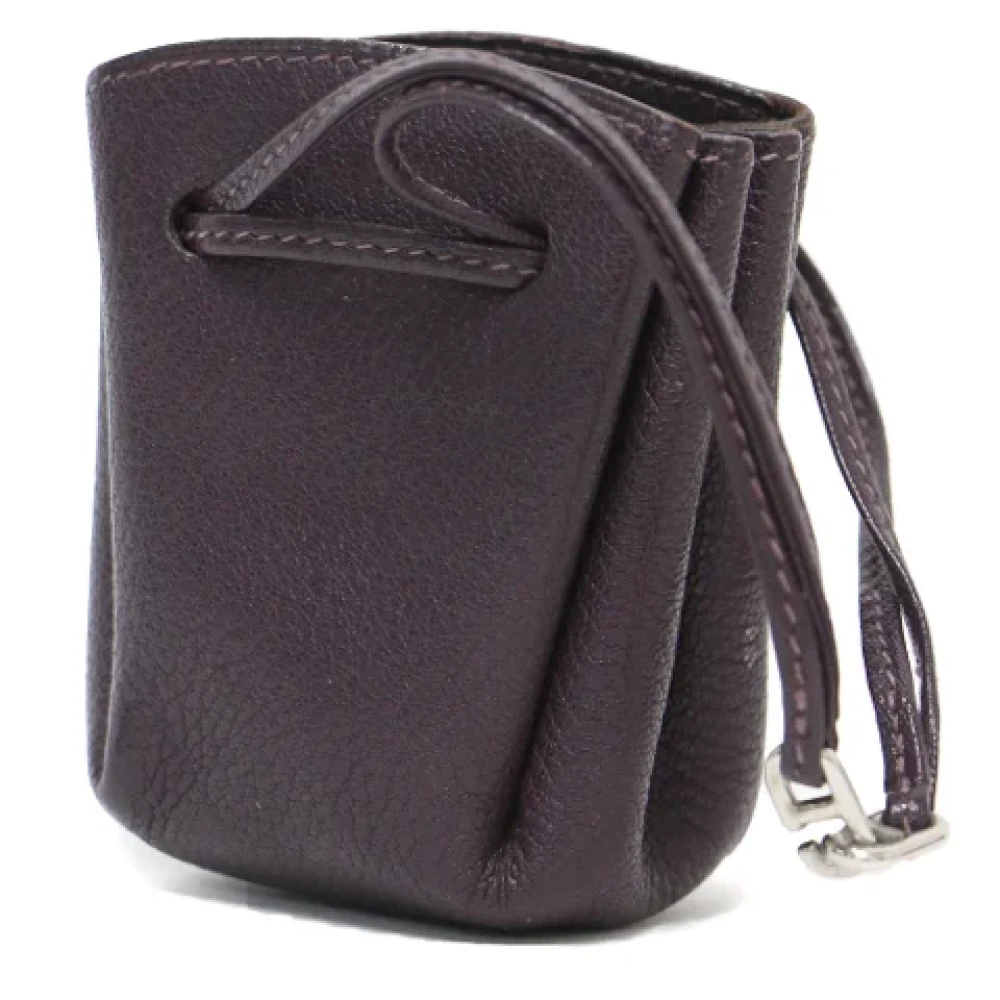 Hermès Vintage Pre-owned Leather clutches Purple Dames