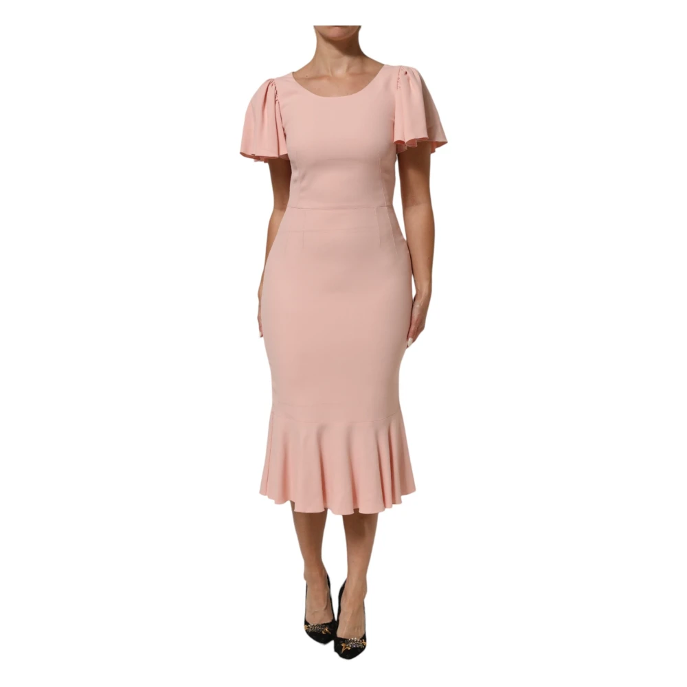 Dolce & Gabbana Women's Pink Sheath Midi Dress - Midi Dresses - Xs - Dresses