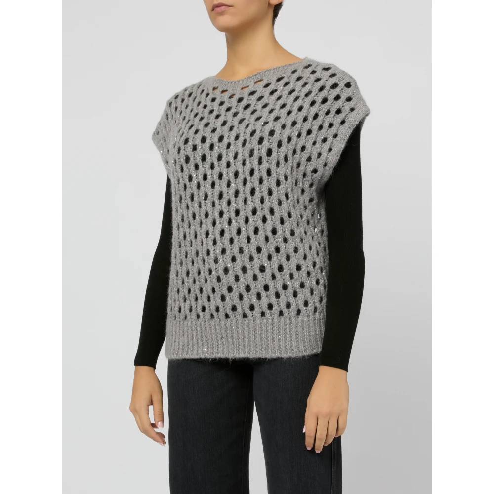 Kangra Grijze Trui voor Vrouwen Aw24 Gray Dames