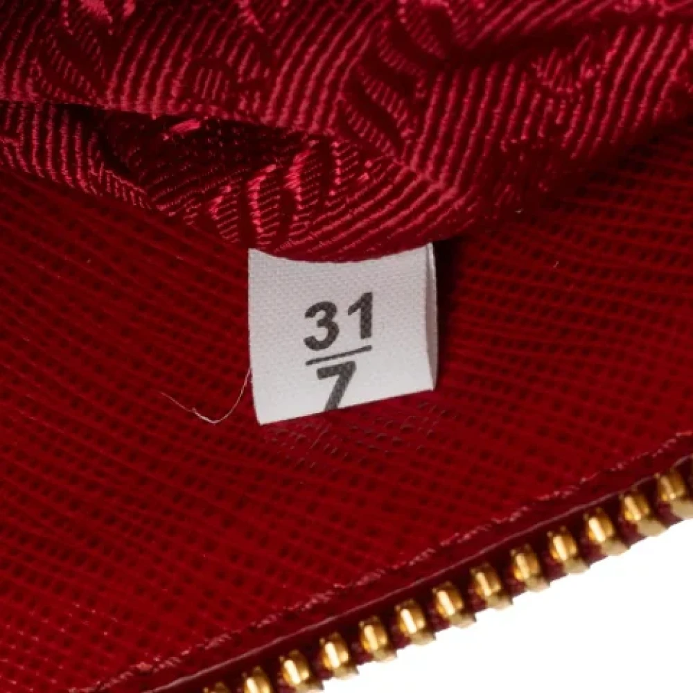 Prada Vintage Pre-owned Leather prada-bags Red Dames