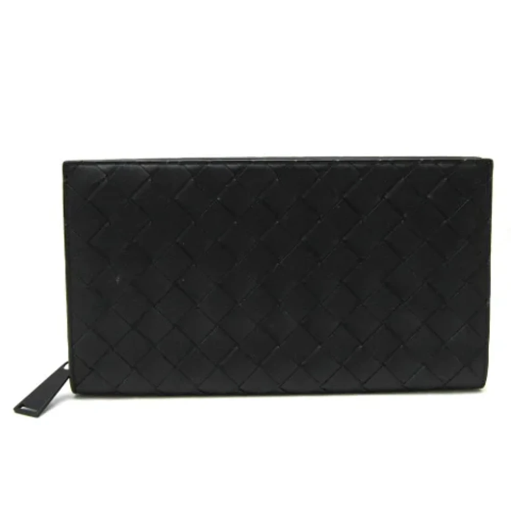 Bottega Veneta Vintage Pre-owned Leather wallets Black Dames