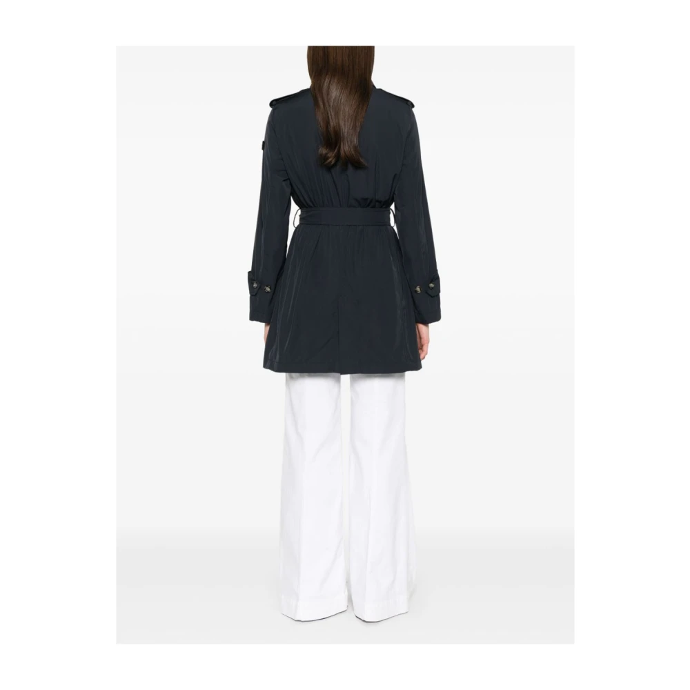Peuterey Blauwe Parka Dames Modieuze Jas Black Dames