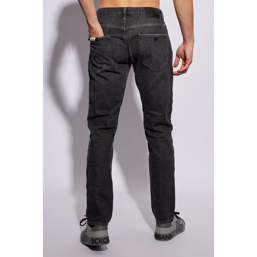 Emporio Armani Slim-fit jeans Gray Heren