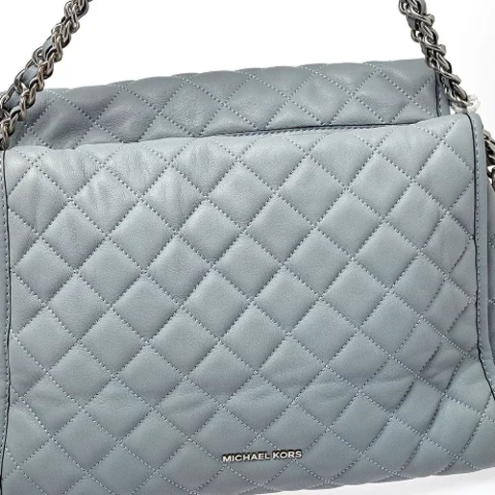 Michael Kors Pre-owned Leather shoulder-bags Blue Dames