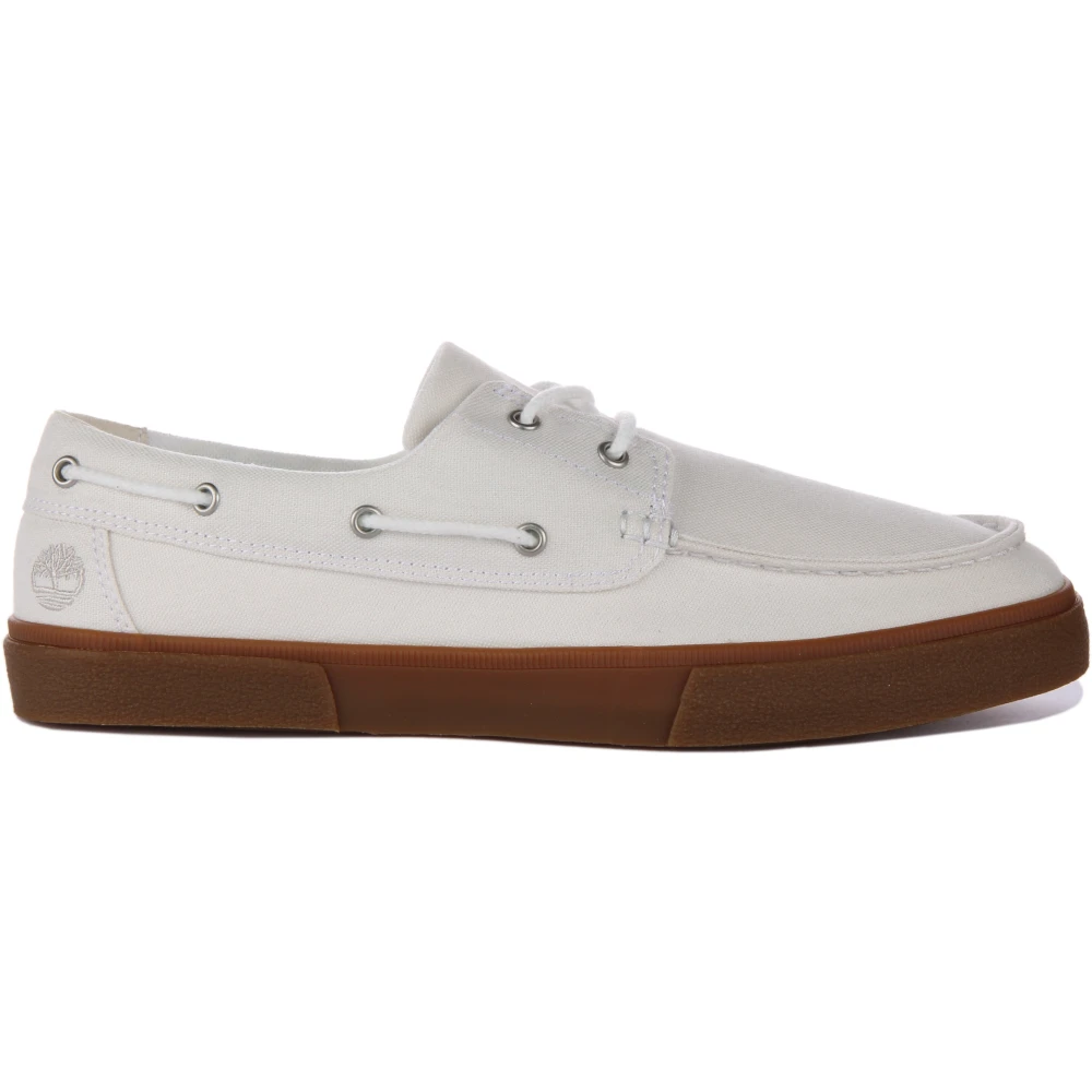 Timberland White Boat Shoes - Male - Boat Shoes - 8 Uk - Shoes
