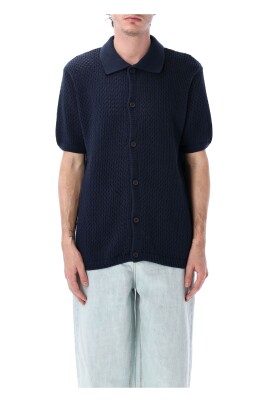 navy-haeklet-strik-skjorte-ss25