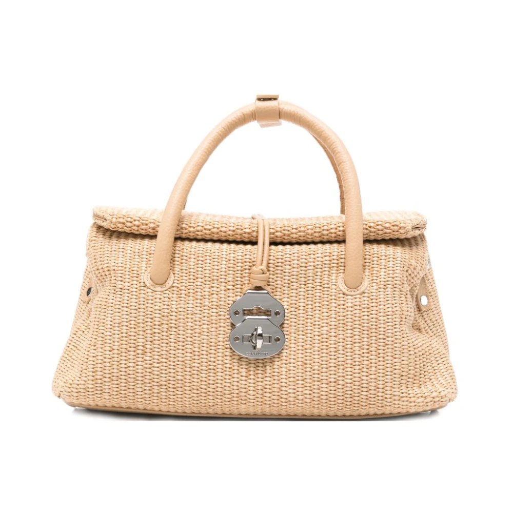 Zanellato Women's Beige Handbags, One Size, Mondà Vimini Small Bucket Bag