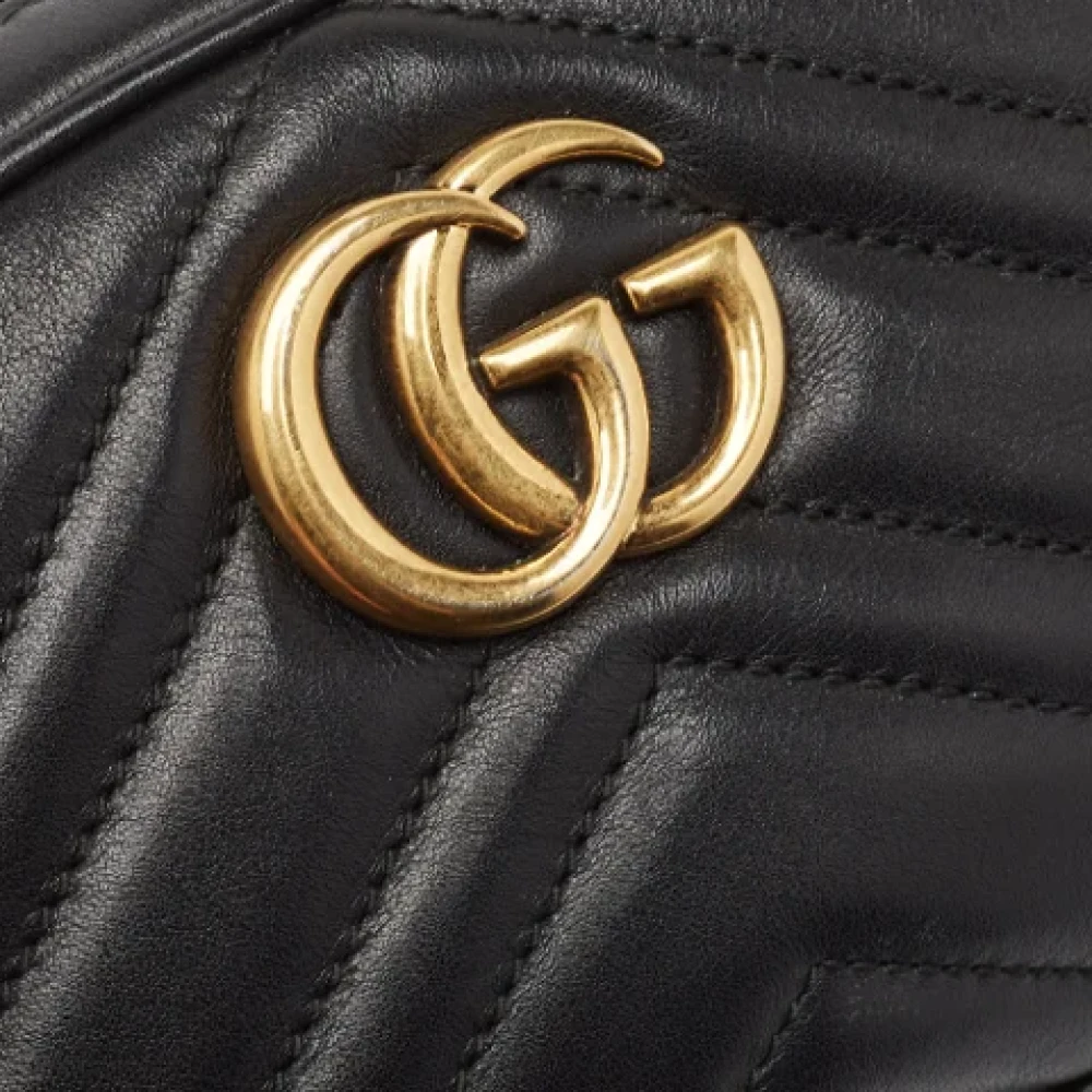 Gucci Vintage Pre-owned Leather gucci-bags Black Dames