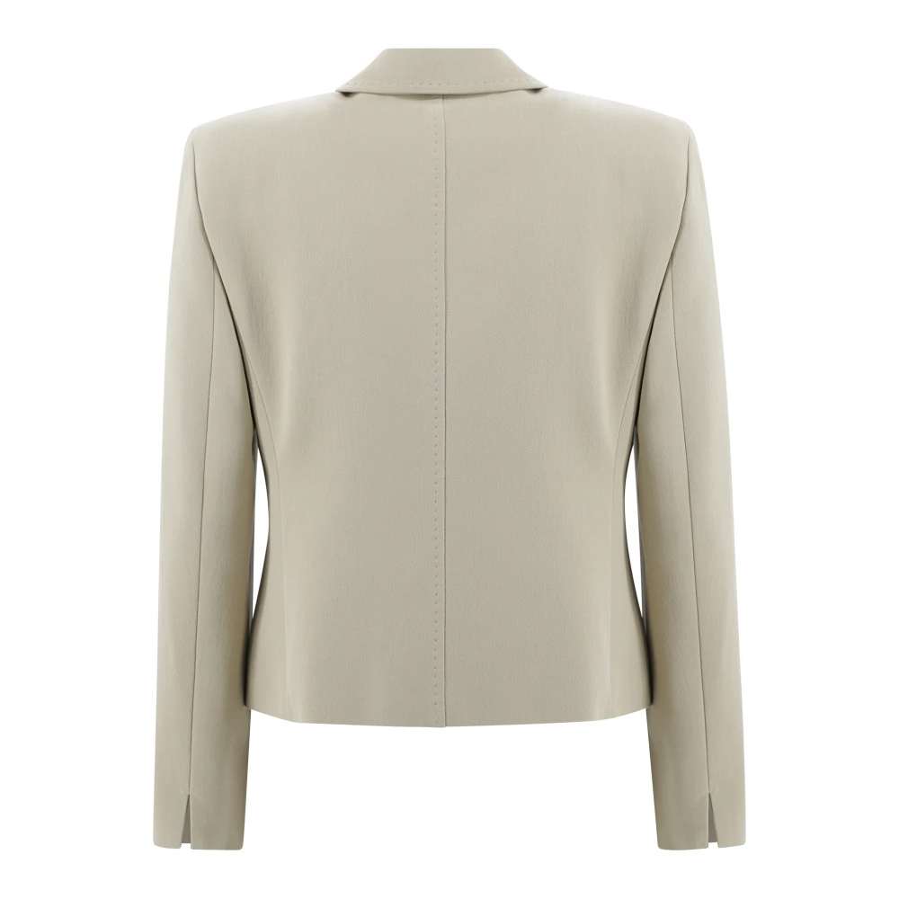 Max Mara Studio Boxy Cady Jas Room Beige Dames