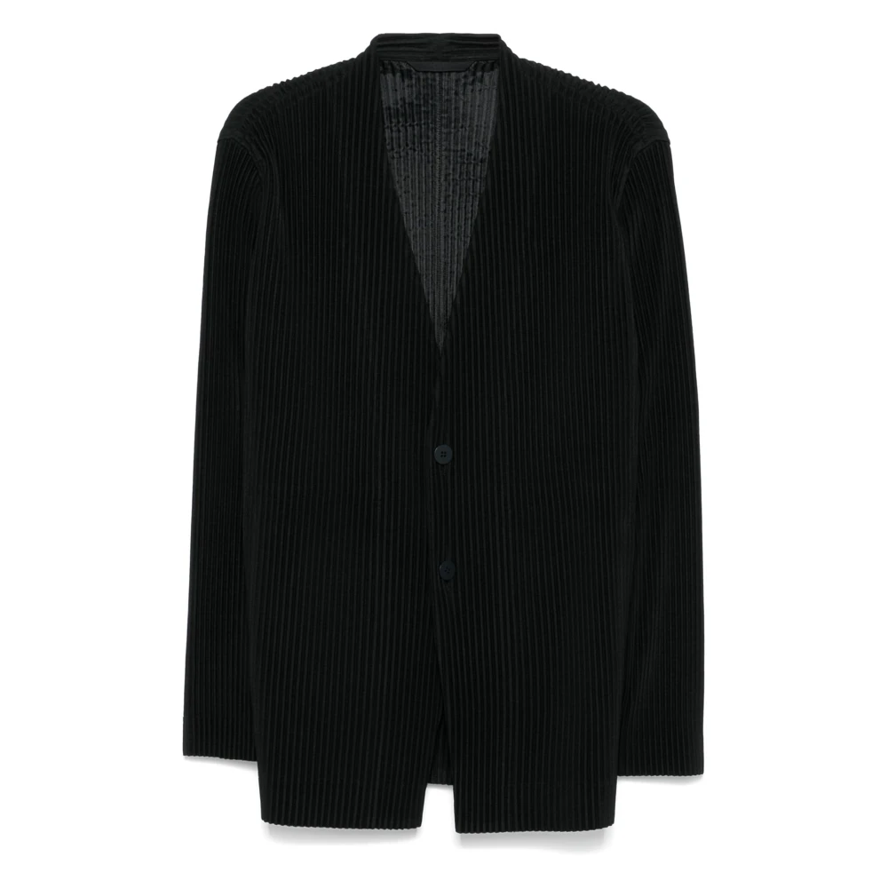 Issey Miyake Stijlvolle Jas voor Mannen en Vrouwen Black Heren
