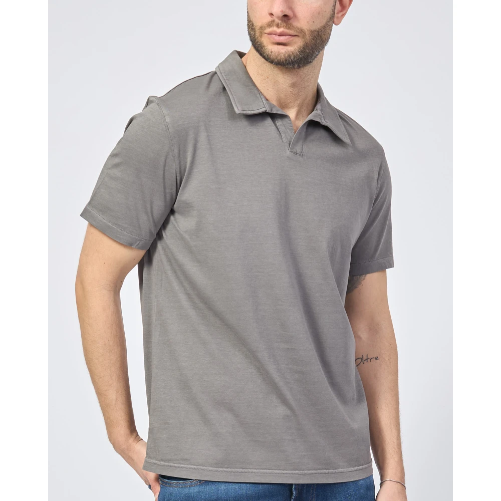 Ecoalf Biologisch Katoenen Poloshirt Grijs Gray Heren