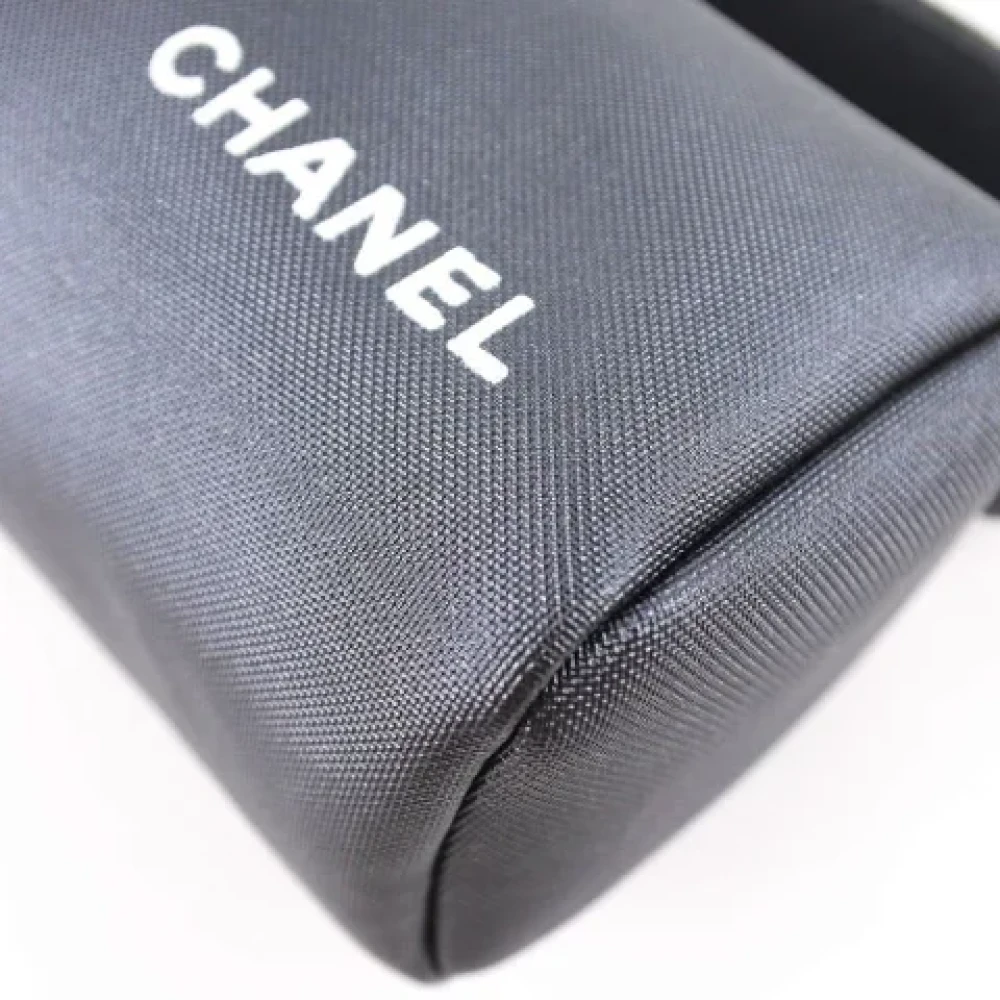 Chanel Vintage Pre-owned Fabric chanel-bags Gray Dames