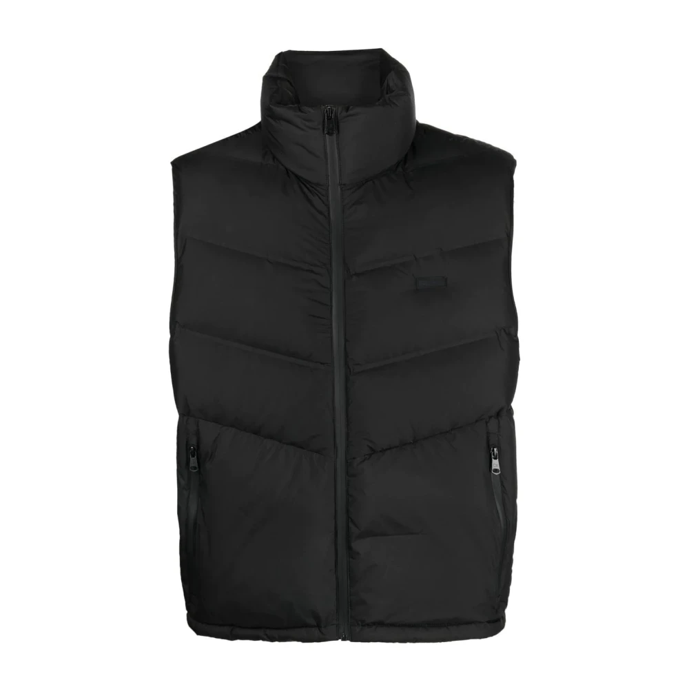 Calvin Klein Men's Black Waistcoats, Xl, Quilt Comfort Vest In