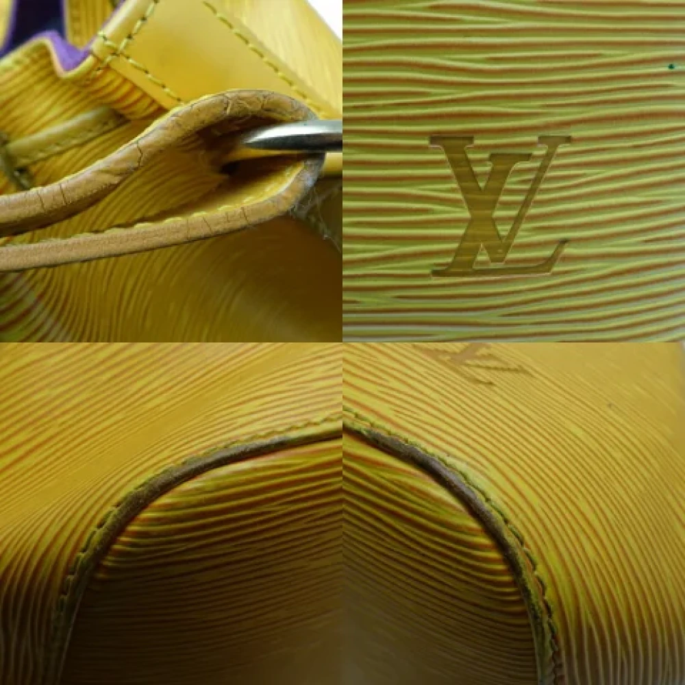 Louis Vuitton Vintage Pre-owned Leather louis-vuitton-bags Yellow Dames
