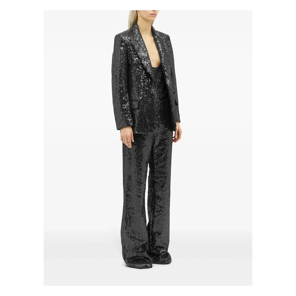 Msgm Stijlvolle Jas voor Mannen en Vrouwen Black Dames