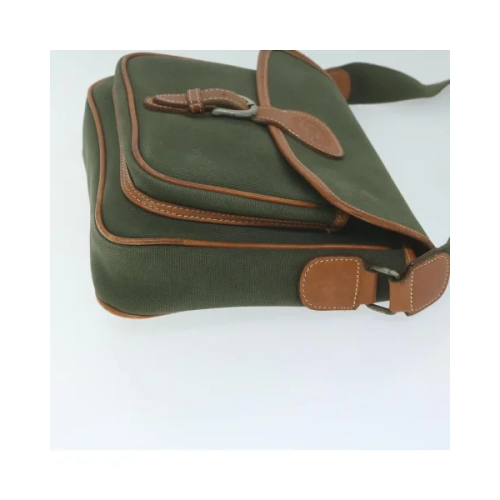 Burberry Vintage Pre-owned Cotton shoulder-bags Green Dames