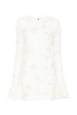 white-floral-mesh-mini-dress