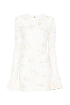 white-floral-mesh-mini-dress