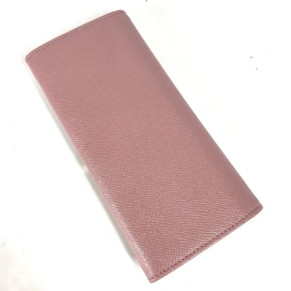 Bvlgari Vintage Pre-owned Leather wallets Pink Dames
