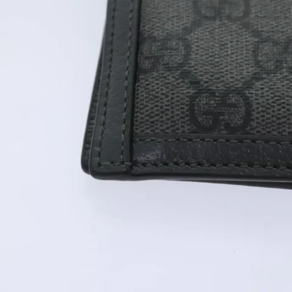 Gucci Vintage Pre-owned Canvas wallets Black Dames