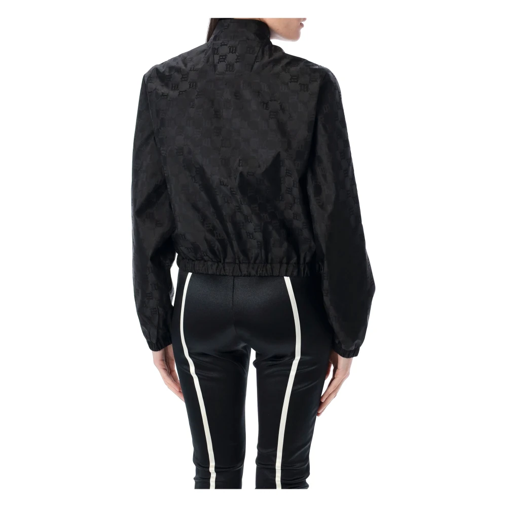 Misbhv Monogram Windbreaker Zwart Buitenkleding Black Dames