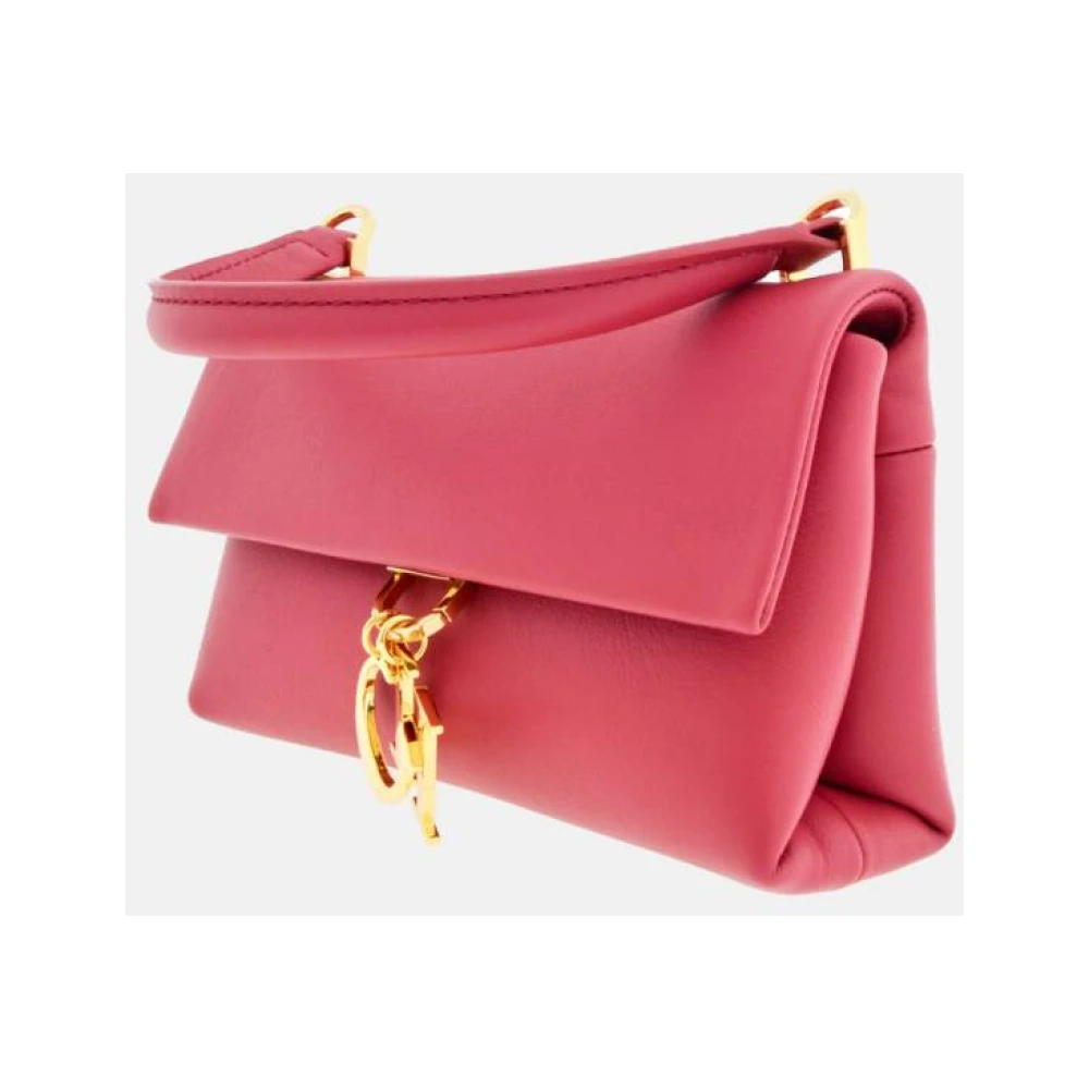 Carolina Herrera Baobab Leren Mini Tas met Gouden Bedel Pink Dames