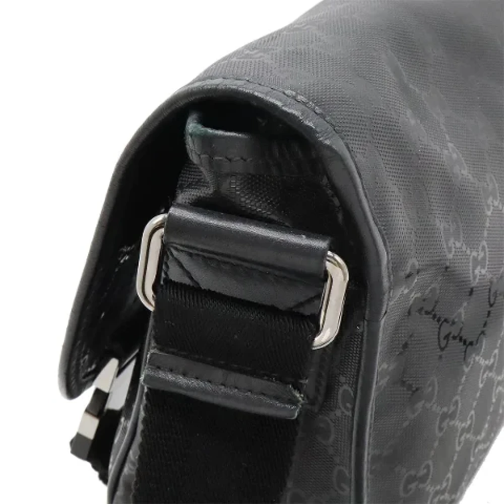 Gucci Vintage Pre-owned Leather crossbody-bags Black Dames