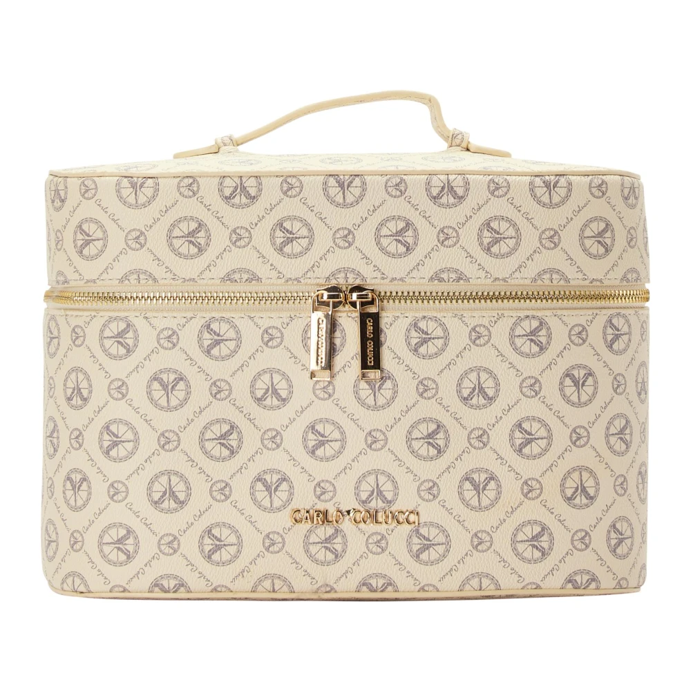 Carlo Colucci Women's Beige Toilet Bags